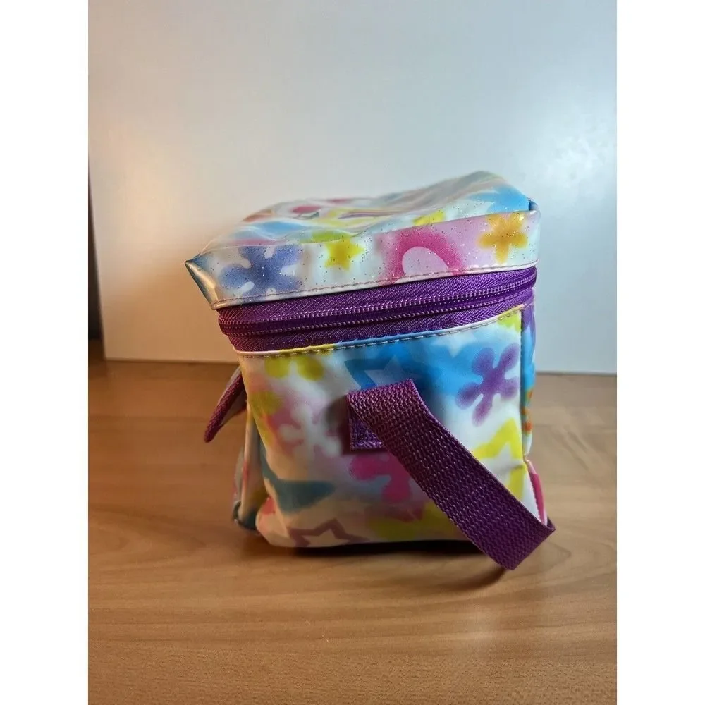 Lisa Frank Lunchbox Angel Girl With Cat Insulated Lunch Bag Strapped Rare